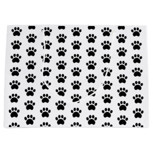 Cute Paw Print Pattern Gift Bag