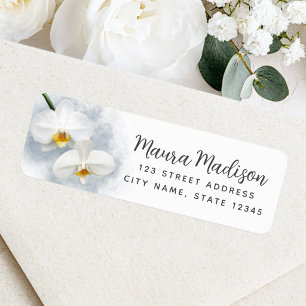 Cute paw print with heart pink return address labe label