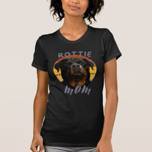 Cute paw Retro Heart Rottie Dog Pet Animals rottwe T-Shirt