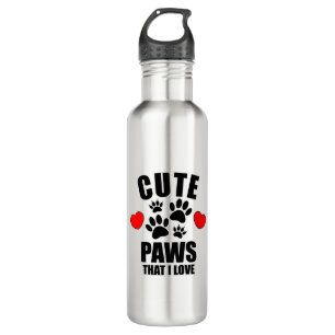Cute Paws That I Love 710 Ml Water Bottle