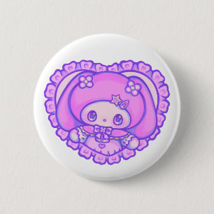 cute pea 6 cm round badge