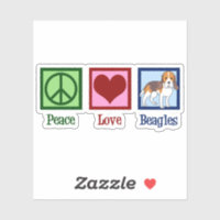 Cute Peace Love Beagles