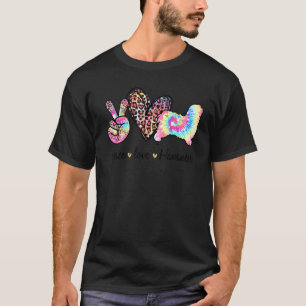 Cute Peace Love Havanese Tie dye Women Dog Mothe T-Shirt