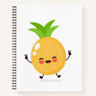 Cute peace pineapple  notebook