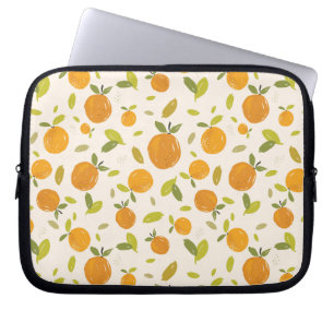 Cute Peach Fruit Pattern Laptop Sleeve