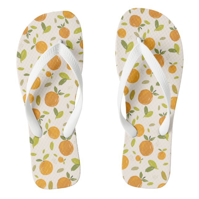 Cute Peach Fruit Pattern Thongs (Footbed)
