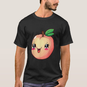 Cute Peach Halloween 2025 Costume Fruit Graphic Su T-Shirt
