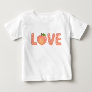 Cute Peach LOVE Kids T-Shirt