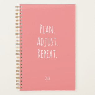 Cute Peach Pink Motivational Script Writing Planner