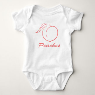 Cute, Peaches Baby Bodysuit , One-Piece