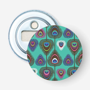 cute peacock feather pattern bottle opener