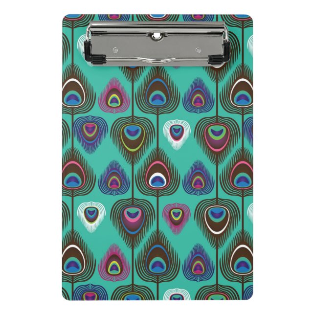 cute peacock feather pattern mini clipboard (Front)