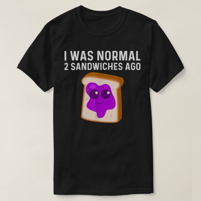 Cute Peanut Butter And Jelly Art Men Women Matchin T-Shirt (Design Front)