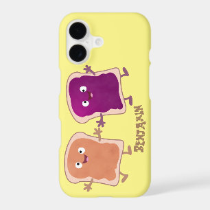Cute peanut butter and jelly sandwich cartoon