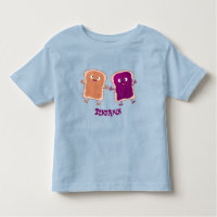 Cute peanut butter and jelly sandwich cartoon
