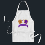 Cute Peanut Butter and Jelly Standard Apron<br><div class="desc">The Cute Peanut Butter and Jelly Apron designed by Enchantfancy Design Company features two slices of bread, one smeared with peanut butter and one smeared with purple grape jelly, topped with smiling faces and accented by hearts. This apron is great for both girls and boys from toddlers and preschoolers to...</div>