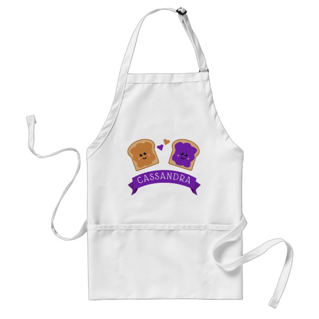 Cute Peanut Butter and Jelly Standard Apron (Front)