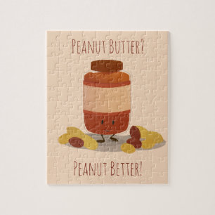 Cute Peanut Butter Jar   Jigsaw Puzzle