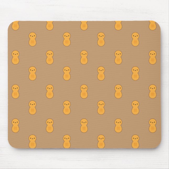 Cute Peanut Pattern Mouse Pad (Front)