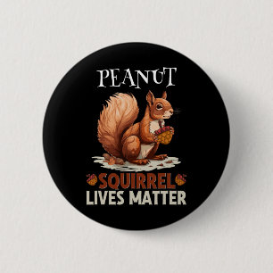 Cute Peanut Squirrel Lives Wild Animal Men Women K 6 Cm Round Badge