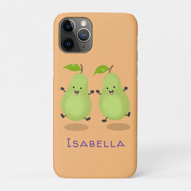 Cute pear pair cartoon illustration Case-Mate iPhone case (Back)