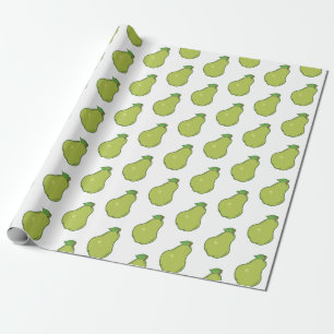 Cute Pear Pattern Wrapping Paper