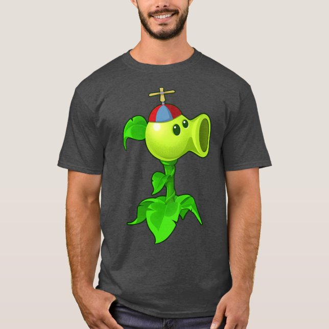 Cute Peashooter retro T-Shirt (Front)