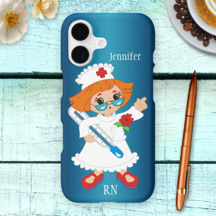 Cute Pediatric Nurse Cartoon Phone Case