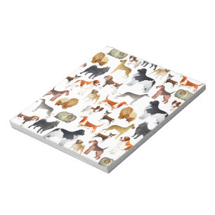 Cute Pedigree Pet Dog Wallpaper Design Notepad