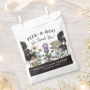Cute Peek-a-Boo Ghost Halloween Baby Shower Favour Bag