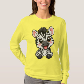 Cute Peekaboo Zebra T-Shirt