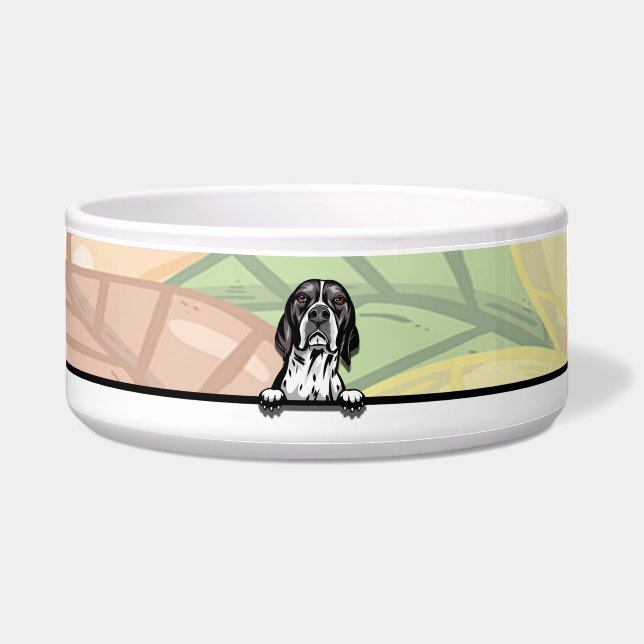 Cute Peeking English Pointer, food or drink (Front)