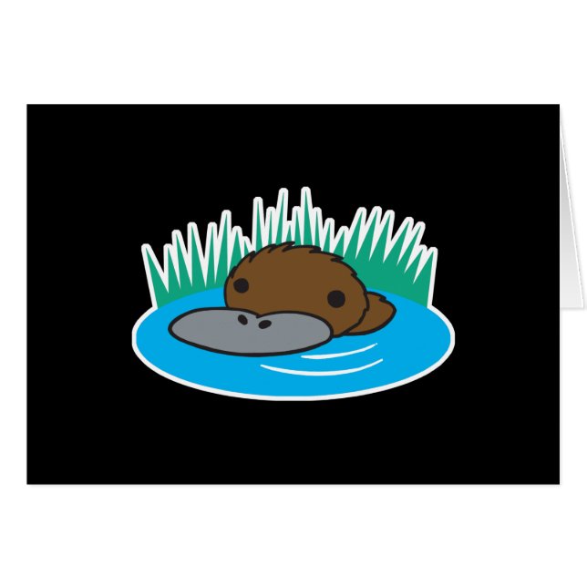 cute peeking platypus (Front Horizontal)
