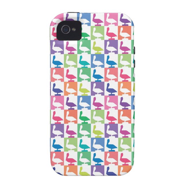 cute pelican pattern naples florida Case-Mate iPhone case (Back)