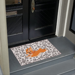 Cute Pembroke Welsh Corgi Doormat