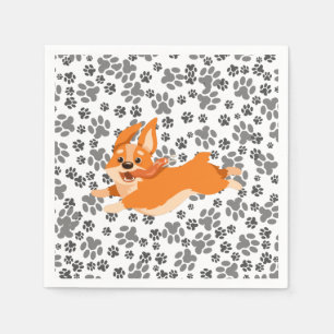 Cute Pembroke Welsh Corgi Napkin