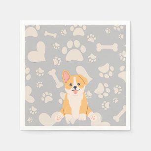 Cute Pembroke Welsh Corgi Napkin