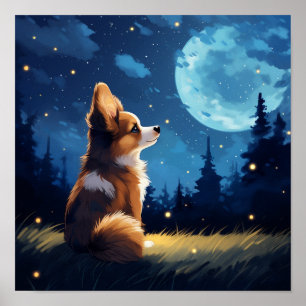 Cute Pembroke Welsh Corgi Poster