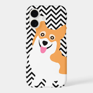 Cute Pembroke Welsh Corgi Puppy Chevron