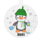 Cute Penguin 2020 Covid Christmas Tree