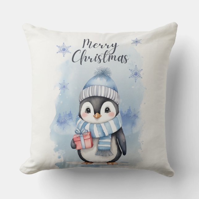 "Cute Penguin 2" Cushion (Front)