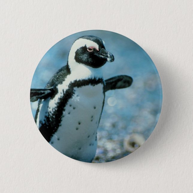 Cute Penguin 6 Cm Round Badge (Front)