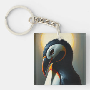 Cute Penguin Adventure Key Ring