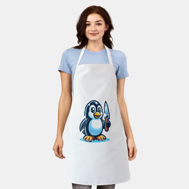 cute penguin apron (Worn)