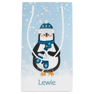 Cute Penguin babay's 1st Christmas Small Gift Bag