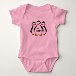 Cute Penguin Baby Bodysuit