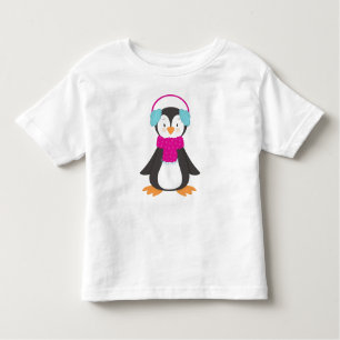 Cute Penguin, Baby Penguin, Penguin With Scarf Toddler T-Shirt