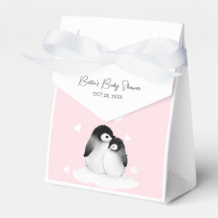 Cute Penguin Baby Shower Favour Box
