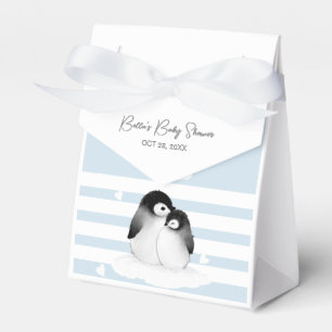 Cute Penguin Baby Shower Favour Box