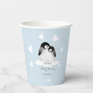Cute Penguin Baby Shower Paper Cups